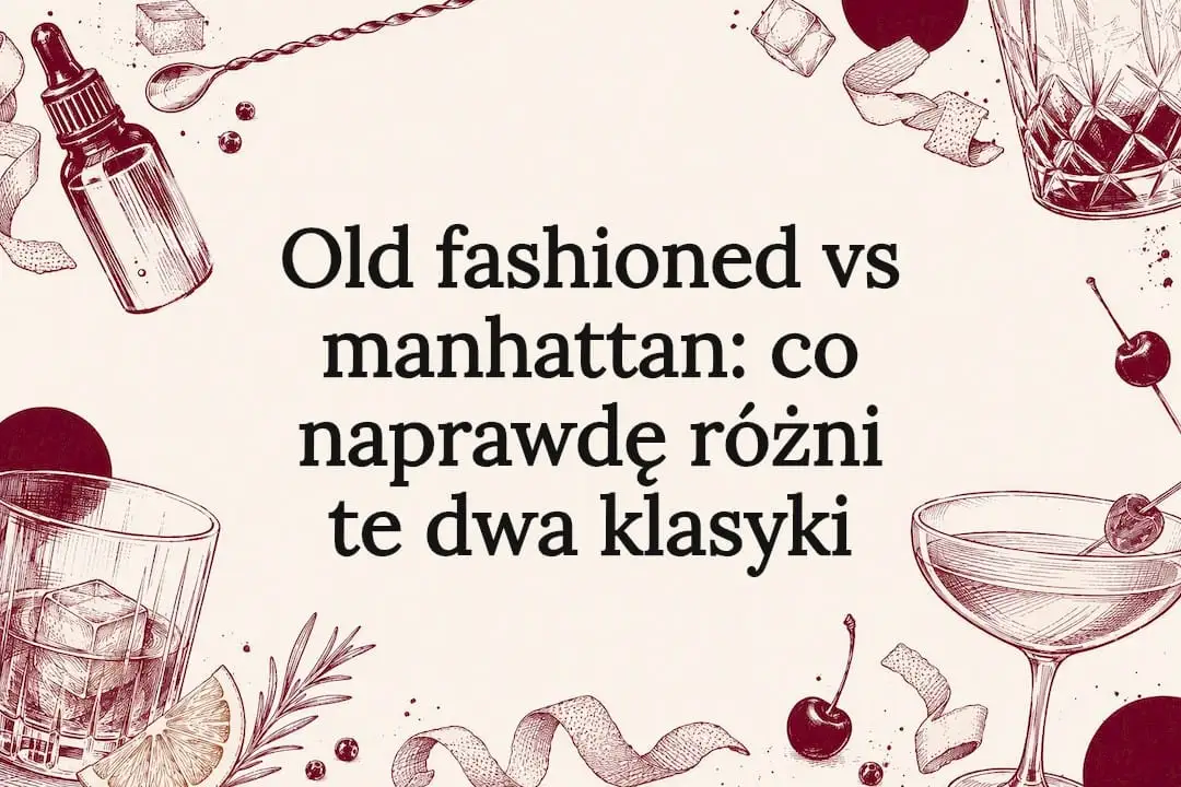 Old fashioned vs manhattan: co naprawdę różni te dwa klasyki