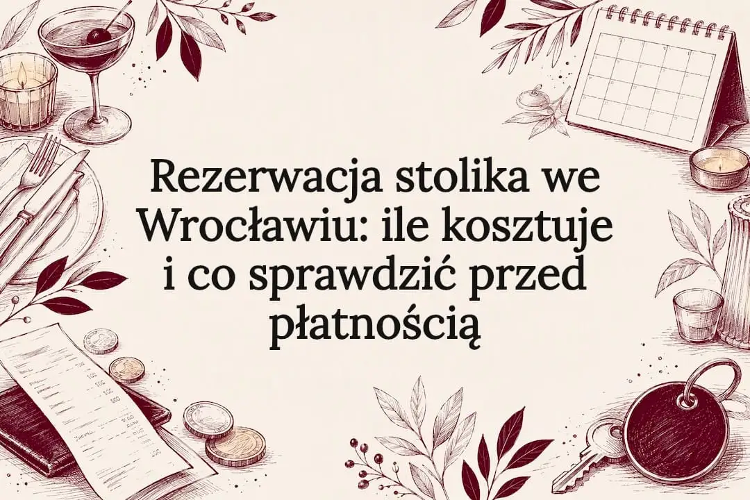 Rezerwacja stolika we Wrocławiu: ile kosztuje i co sprawdzić przed płatnością