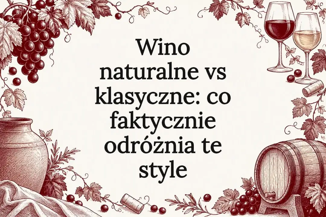 Wino naturalne vs klasyczne: co faktycznie odróżnia te style