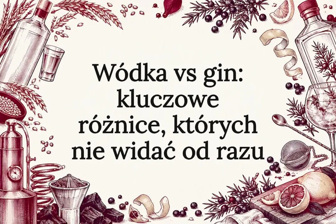 Wódka vs gin: kluczowe różnice, których nie widać od razu